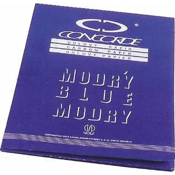 Papír Uhlový papír A4 modrý