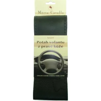 Potah na volant Kožený potah volantu Maria Cavallo - Perforovaný Černý, AX