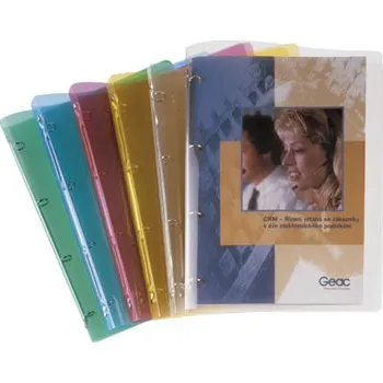 Pořadač čtyřkroužkový 2cm průhledný kouřový