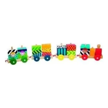 Dřevěná hračka Rainbow Veselý vláček Woody