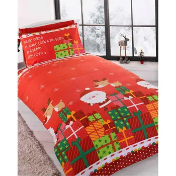 Povlečení Povlečení vánoční santa s dárky