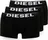 Diesel pánské boxerky 3pack černé