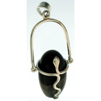Souprava šperků Lingam přívěsek s hadem stříbrný - Stříbro ryzost Ag 925 (Lingam přívěsek s hadem - Stříbro Ag 925)