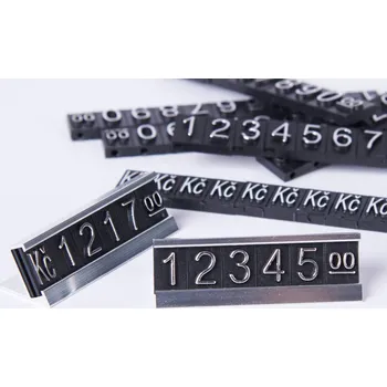 Kancelářský nábytek 3D Cenovky sada Kč - Stříbrný prolis