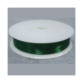 Materiál na výrobu šperku Drátek zelený 0,8mm (3m)