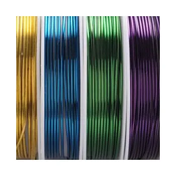 Materiál na výrobu šperku Drátek modrý 0,8mm (3m)