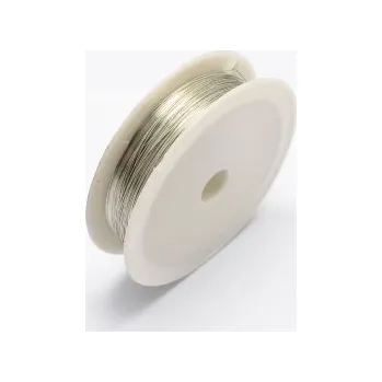 Materiál na výrobu šperku Drátek stříbrná b. 0,8mm (3m)