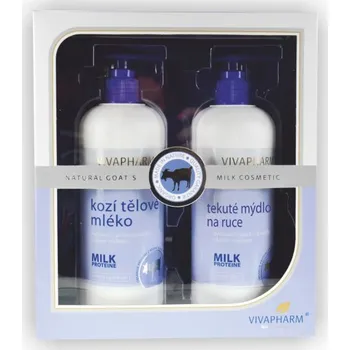 Koupelová kosmetika Vivaco Kozí dárková kazeta - mýdlo/mléko VIVAPHARM