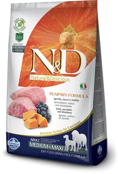 Krmivo pro psa N&D Grain Free Pumpkin Dog Adult Medium/Maxi Lamb/Blueberry