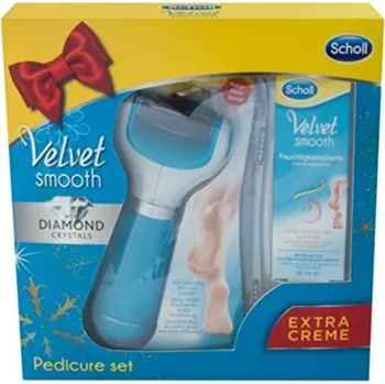 Pilník na patu Scholl Velvet Smooth pilník na chodidla + hydratační krém 60 ml 