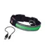 Obojek pro psa Nobby svítící obojek nylon zelený, 34-41 cm
