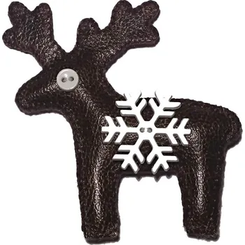 Brož Brož koženková - Jelen VLOČKA hnědý