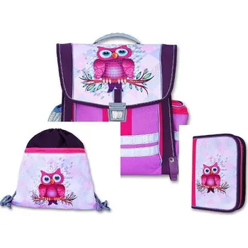 Emipo Školní aktovka SOVA - 3-dílný set - VÝPRODEJ