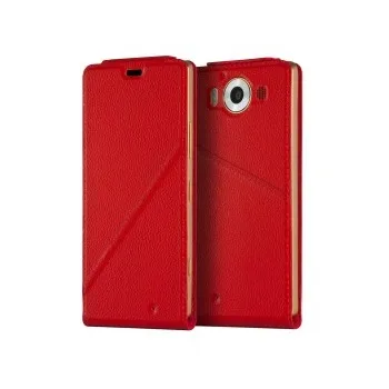 Pouzdro na mobilní telefon Mozo flipové pouzdro pro bezdrátové nabíjení Lumia 950 XL