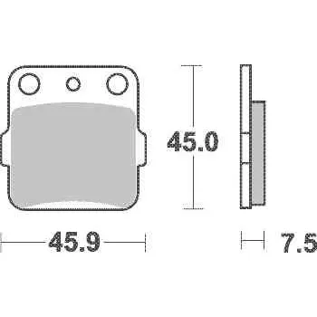 Brzda pro motocykl SBS brzdové destičky 592HF na moto motorku
