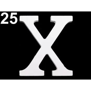 Party dekorace fotorekvizita - dřevěné písmeno X - 8cm
