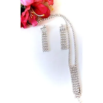 Souprava šperků Náhrdelník a Náušnice z Českých broušených kamenů