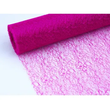 Svatební dekorace Organza pavučina 36 cm/ 9 m - cyklámen