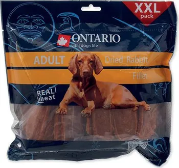 Pamlsek pro psa Ontario Snack Dry Rabbit Fillet
