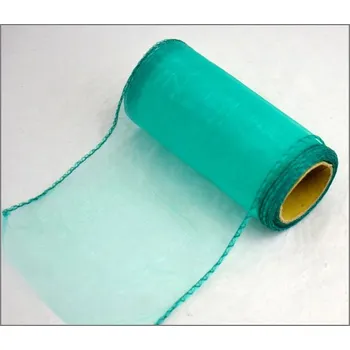 Stuha Organza stuha 12 cm/ 9 m - zelenomodrá