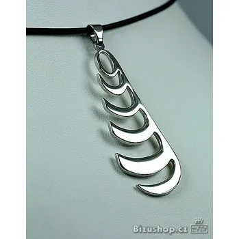 Náhrdelník Náhrdelník chirurgická ocel přívěsek na pryž šnůrce 1538601