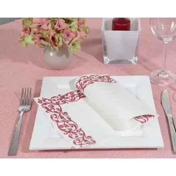 Papírový ubrousek Ubrousek 40x40 cm Airlaid Rob vínový - 1ks