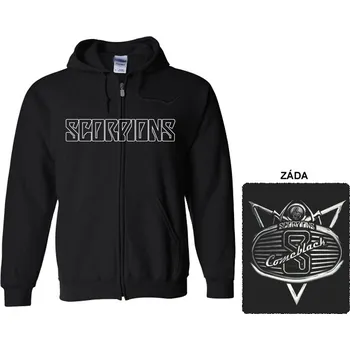 Pánské oblečení Scorpions- mikina s kapucí a zipem