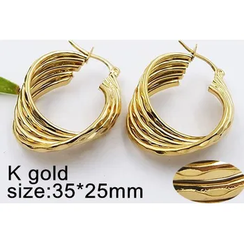 Náušnice Náušnice z chirurgické oceli , Kruhy zlaté 20339