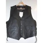 Moto kožená vesta Chopper, vestička na motorku se šněrováním XXS