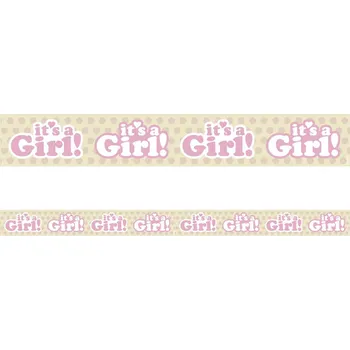 Girlanda papírová - je to holka - 6m
