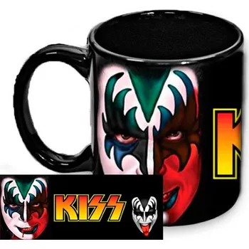 Kiss - Gene Simmons - hrnek černý