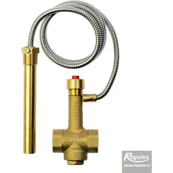 Ventil Ventil dochlazovací BVTS 1,3 m, odnímatelná kapilára, 3/4'' F, 50°C (odnímatelná kapilára 1,3 m, jímka 140 mm, G 1/2'' M)