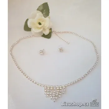 Souprava šperků Dámská Souprava štrasová svatební 32278 Jablonecká bižuterie