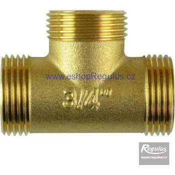 Fitinka T-kus 3/4'' MMM (3×vnější) (T-kus s vnějšími závity)