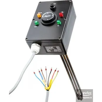 Topná tyč Topné těleso 2 kW, typ L (Měděná elektrická topná tělesa G 6/4'' s termostatickou kovovou hlavicí 3krát230/400V do nádrží DUO)