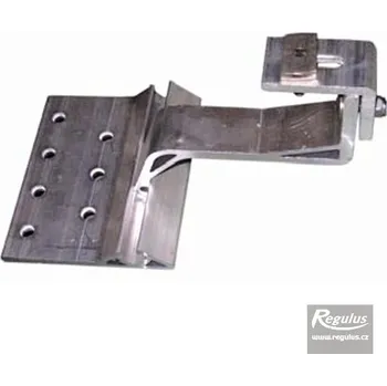 Hák pro vlnité tašky krátký - hliník, na krokev, výškově stavitelný (Háky do šikmých střech)