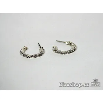 Náušnice Náušnice štrasové kruhy 3060601 Jablonecká bižuterie