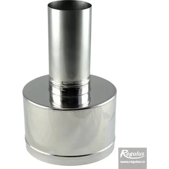 Kouřovod Koncovka průměr 80/125 -PPH- A/Inox pro kód 8647 (Inox fasádní odkouření)
