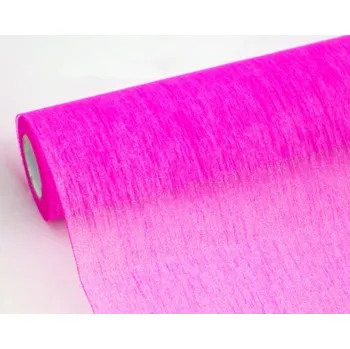 Svatební dekorace Vlizelín plissé 50 cm/9 m - malinový