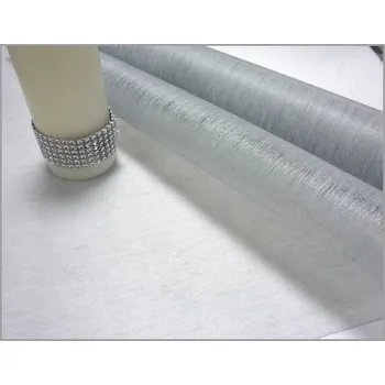 Svatební dekorace Vlizelín plissé 50 cm / 9 m - stříbrný