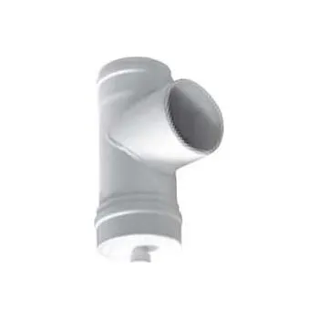 Kouřovod T kus průměr 80 mm, s odvodem kondenzátu (Odkouření turbo kotlů )