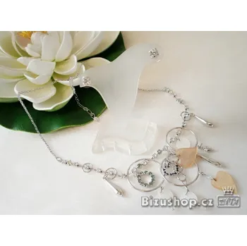 Souprava šperků Náhrdelník z Českých kamenů a přírodní perleti