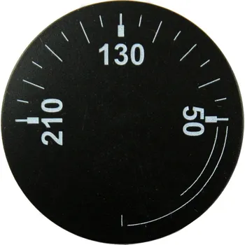 Knoflík Knoflík čočkový černý 0-210°C (Příslušenství k termostatům)