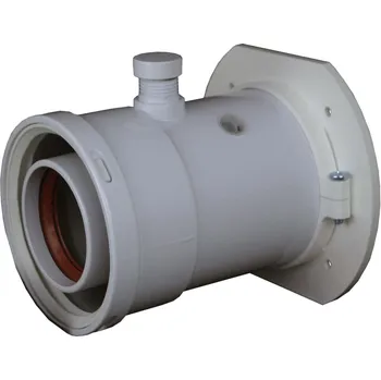 Kouřovod Příruba průměr 60/100 s odběry a odvodem kondenzátu,otočná,zvětšená