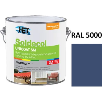 univerzální barva Soldecol UNICOAT SM 2,5 L RAL 5000