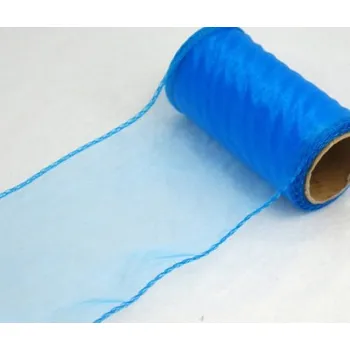 Stuha Organza stuha 12 cm/ 8 m - modrá