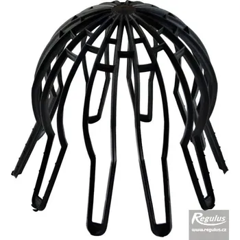 Kouřovod Koncovka průměr 80 - 100 mm - sání - černý plast (Odkouření Almeva průměr 80 - polypropylen, nebalené, pro kondenzační kotle)