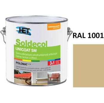 univerzální barva Soldecol UNICOAT SM 2,5 L RAL 1001