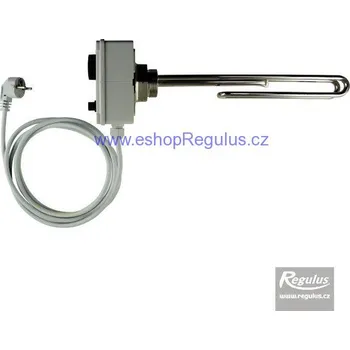 Topná tyč Topné těleso 2,0 kW, typ M (Poniklovaná elektrická topná tělesa G 6/4'' s termostatickou plastovou hlavicí 1krát230 V s delším netopícím koncem do kombinovaných nádrží a zásobníků TV)