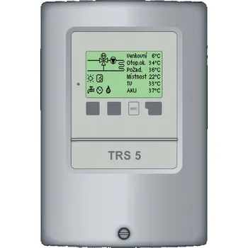 Regulátor TRS5 - 1 okruh + TV, 6 vstupů, 5 výstupů (Ekvitermní regulátor pro topné okruhy)